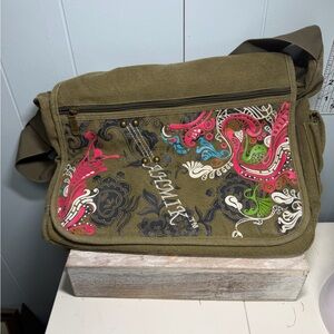 AHMIK Paisley Floral Messenger Bag